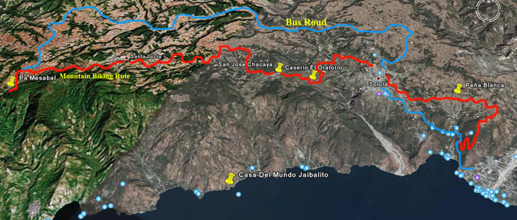 Tours en bicicleta Guatemala ruta quatro
